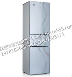 格力晶弘冰箱三门BCD-212TGA彩虹镶钻 彩晶玻璃